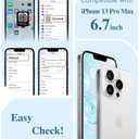 Dibrell for iPhone 16 Pro Case, [Full Camera Protection] [Not Yellowing] [Military-Grade Drop Protection] Cute Clear Slim Shockproof Protective Phone Cover for Women Girls 6.3", Undersea Song/Blue