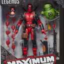 Marvel Legends Maximum Series Deadpool, Deluxe Deadpool Comics Collectible 6-Inch Action Figure with 24 Accessories Including X-Forces Doop