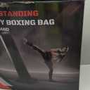 Heavy Boxing Bag with Stand for Adult Teens Kids, Freestanding Inflatable Punching Bag with Gloves, Men Women Stand Kickboxing Boxing Set for Martial Arts MMA Home Gym Exercise Training Equipment
