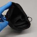 Foldable Portable Slippers Washable Open Toe Towelling Slippers with Storage Bag for Spa Travel Hotel/Home Guest 34-43 (Black)