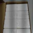 Jutom 8 Pcs White Acrylic Pen Holder for Desk, Pencil Cup Bulk Makeup Brush Storage Organizer, Desktop Pencil Cup Stationery Desktop Stationery Organizer for Office School Home Supplies