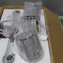 Modern 3 Light Crystal Vanity Light, Chrome Vertical Bathroom Light Fixture Over Mirror for Dressing Table Sink, Compatible with Dimmable Bulbs (Bulbs Not Included)