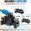 SDSNTE Conduit Offset Bender 2 in 1 - both ½“& ¾” EMT, Ensuring Precise and Efficient Electrical Installations, Blue