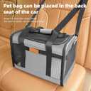YUNIQUE Soft-Sided Cat & Dog Carrier for Pets Up to 15 Lbs, Airline Approved Collapsible Travel Puppy Carrier with Lightweight Fabric Design (Grey)