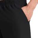 Reebok Men's Jumpstart 8 Short, Standard Fit, Lightweight Poly Fabric (Black, L)