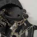 Upgraded Version of Walk Traction Ice Cleat Spikes Crampons,True Stainless Steel Spikes and Durable Silicone,Boots for Hiking On Ice & Snow Ground,Mountian. (Large, Black)