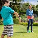 3 x 63mm Green Wrist Return Ball -Sports Wrist Balls On A String Rubber Rebound Bouncy Wristband Balls- Adjustable Bounce Back Ball with String Finger Exercise Toy Activity