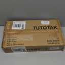 TUTOTAK C Shaped End Table, Tv Tray, Small Side Table, Set of 2, 28.7 inch Tall Couch Table, Tray Table, Sofa Table, Living Room, Bed Room, Brown