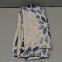 Dahlia Pillow Covers 24x24 Inch Set of 2 Summer Rust Geometric Flower Outdoor Decorative Throw Pillows Farmhouse Navy Blue Pillow Case Linen Square Cushion Cover for Home Sofa Bedroom Living Room