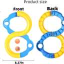 Marble Run Infinite Loop Toy with 2 Rubber Balls Handheld Changing Marble Track Hand-Eye-Brain Coordination Games for Kids Girls Boys Teens Adults Indoor Outdoor Game Improves Attention Equipment