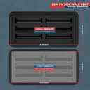 RV 20" Refrigerator Upper/Lower Side Wall Vent with Mesh Insect Screens for Campers Trailers (Black)