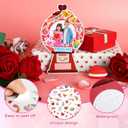 3 x 24 PCS Valentine's Day Picture Frame Ornaments Paper Gumball Machine DIY Photo Frame Craft Set Hanging Decorations for School Classroom Activity Decor Supplies (Bubble)