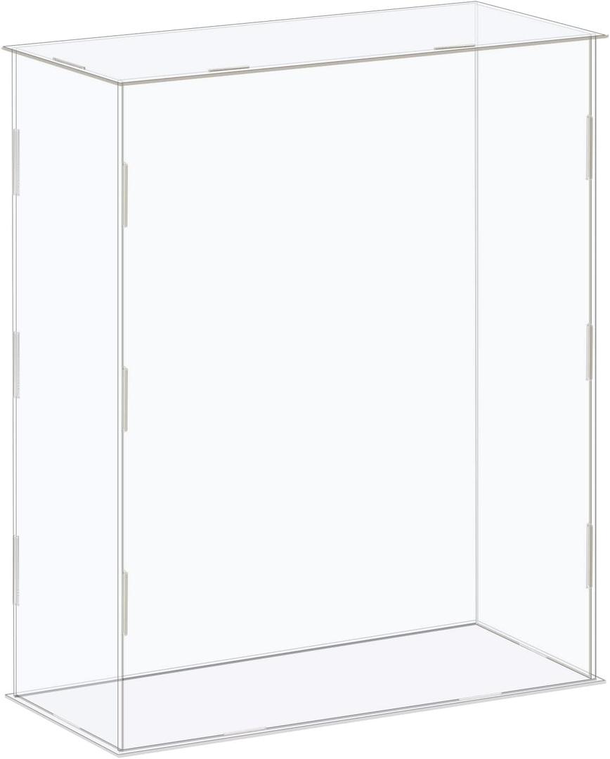 MECCANIXITY Acrylic Display Case Box Clear Dustproof Protection Showcase 10x4.3x12.2 Inch for Collectibles Display