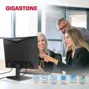 Gigastone 22 inch VA LED Back Light Monitor 75Hz FHD 1920 x 1080, 1080P 178° Wide View Frameless Computer Monitor 4ms, Eye Care Technology, Ergonomic Tilt VESA Mount, HDMI VGA