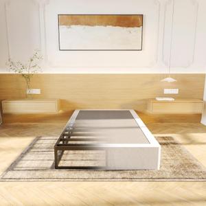 LUMUNANCE Twin Box Spring 9 Inch, High Profile Heavy Duty Metal Box Spring Twin Size Bed Base, Mattress Foundation with Fabric Cover, Easy Assembly
