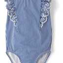 Gymboree Girls and Toddler One Piece Swimsuit (5T, Eyelet Stripes)