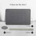 Mondano Stone Bath Mat, Diatomaceous Earth Shower Mat Non Slip Bathroom Mat Quick Dry Stone Mat, Stone Dish Drying Mat, Stone Bath Mats for Bathroom, Diatomaceous Earth Bath Mat (Graphite Grey)
