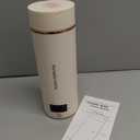 Travel Electric Kettle Portable Mini Kettle,Small Hot Water Boiler with 4 Temperature Settings,304 Stainless Steel,Fast Boiling Water with Auto ShutOff and Boil Dry Protection,400ml (Beige, 400ML)