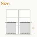 jinchan Floral Linen Tier Curtains 24 Inch Farmhouse Cafe Curtains Rod Pocket Country Flower Drapes for Small Windows for Kitchen Laundry Room Bathroom RV 2 Panels Light Filtering Blue on Beige