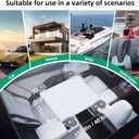 Starlink Mini Car Mount, Starlink Mini Suction Cup Mount Kit, [Freely Installation - Strong Suction] Suitable for Stable Satellite Signal in Interior/Exterior Glass, Car Roof, RV, Boat