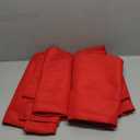 Red Rectangle Table Cloth - 2 Pack, 60" × 84" Washable Fabric Tablecloth for 5FT Tables, Wrinkle-Resistant & Heat-Proof Table Cover for Weddings, Dinners & Parties