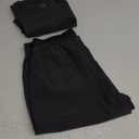 Women's Tuck-In Top/Jogger Scrub Set Medical Nursing Top and Pant Medical Suit ,Gray ,Size L
