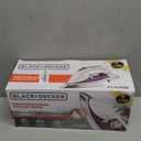 BLACK+DECKER IR1350S Professional Steam Iron with Stainless Steel Soleplate and Extra-Long Cord, Purple