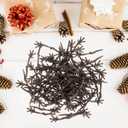 2 x 100Pcs Mini Christmas Snowman Hand, Mini Twigs Deer Antlers Shaped Tree Branches Snowman Crafts Kit for Winter Decorations