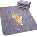 UPSKY Washable Pee Pads for Dogs 2 Pack 34" x 36" Reusable Puppy Pads Waterproof Pet Training Pads, NonSlip Dog Mats Fast Absorbent Whelping Pads for Playpen, Potty, Crate, Bed