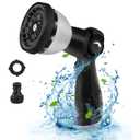 Garden Hose Spray Gun, Adjustable  Hose Pipe Spray Gun Thumb Control,High Pressure Garden Hose Nozzle,Anti-Slip & Leak Proof Hosepipe Nozzle Gun for Watering Plants Shower Pets Car Washing