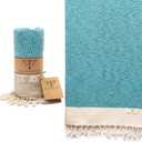 SMYRNA TURKISH COTTON Bath Towels | 37"x71" | Versatile, Ultra Soft, Absorbent, Prewashed & Quick Dry Turkish Towels, Turquoise