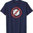 No ICE Protest Symbol Anti Immigration Enforcement, Red T-Shirt Navy XL