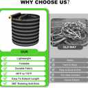 50ft Garden Hose Lightweight Flexible Water Hose, Abrasion Resistant, Kink Free, Durable Sturdy Hoses 2025 Up Graded Thicken Waterhose 700 PSI for Outdoor, RV, Marine, Convenient Storage, 3/4GHT