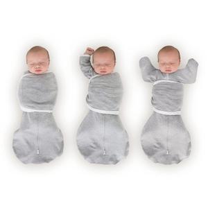 SwaddleDesigns 6-Way Omni Swaddle Sack, Arms Up Swaddle for Newborn, More Options to Calm Startle Reflex, Improves Sleep, Small, 0-3 month, 6-14 lbs, Heathered Gray