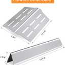 Stainless Steel Flavorizer Bars, Heat Deflector and Cast Iron Grill Grates Replacement Parts for Weber Genesis 300 Series, 7620, 7622, 7524, E310 E320 E330 S310 S320 S330 EP310 EP320 EP330