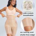 PRETTYWELL Shapewear Tummy Control Shorts for Women Comfort High Waisted Body Shaper Shorts Seamless no Rolling Thigh Slimmer (Beige, M)