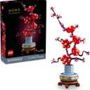 LEGO Icons Plum Blossom Building Sets for Adults - Artificial Flower for Dinner Table Centerpiece, Living Room Home Decor, Ages 18+ - DIY Craft Kits - Gift for Birthdays - 10369