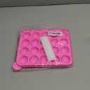 Silicone Cake Pop Mold Set - 2 Pack Lollipop Molds Kit with 40 Cake Pop Sticks, 100 Candy Treat Bags, and 100 Gold Twist Ties, Great For Chocolate Lollipop, Candy, Cake Pops (9.06*7.48*1.57 inch, Rose)