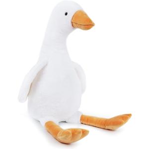 WEIGEDU 30" Large Goose Stuffed Animals Plush Toys Swan Duck for Kids Babies Bedtime Birthday Easter Gifts, Stuffed Goose Throw Plush Pillow Super Soft, White