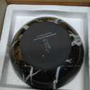 Gusto Nostro 8" Luxury Black Marble Decorative Bowl for Coffee Table - Elegant Decorative Fruit Bowl for Kitchen Counter - Heavy Stone Entryway Catch All for Keys, Potpourri Holder Centerpiece, Medium