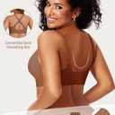 Wireless Bras for Women No Underwire Jelly Push Up Wave Seamless Full Coverage Bralettes Support Lift Everyday Bra (Small, A01- Coffee)