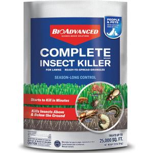 BioAdvanced Complete Brand Insect Killer for Lawns, Granules, 20 LB