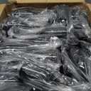 Domensi 100 Pack Black Acrylic Champagne Flutes Bulk 6 oz Unbreakable Reusable High Stem Plastic Toasting Goblets for Wedding, Party, Camping & Restaurant
