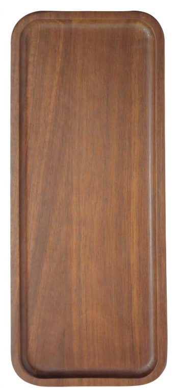 HOMKULA Acacia Wood Serving Platters and Trays - 14" x 5.5" Wooden Mini Charcuterie Boards, Small Cheese Board, Rectangle Wooden Tray for Kitchen Counter, Bathroom, Home Decor, Party (2, 14"X5.5")