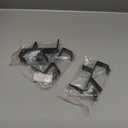 Fireplace Stocking and Garland Hanger, 2 in 1 Mantel Hanger for Garland, Fireplace Stocking Holders for Mantle Garland Hooks for Xmas Holiday Home Party Decoration (Black,3)