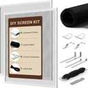 Window Screen Frame Kit, Makes 2 Screens, Up to 46 x 46 in