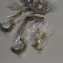 ChadMade Adjustable Curtain Rods for Windows 28 to 76 Inch, Heavy Duty 1 Inch Curtain Rod for Bedroom Windows, Carbon Steel Curtain Rod Set, Gold