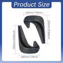 Mud Flaps, Splash Guard, No Drilling Required Mud Guards with Hardware Kits, Front and Rear Side Splash Guards Vehicle Sediment Protection Automotive Exterior Accessories for Car Truck SUV