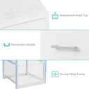 BOLUO Stackable Storage Drawers Narrow Closet Organizers and Storage Fabric White 2 Drawer Dresser for Bedroom 2 Packs Modern