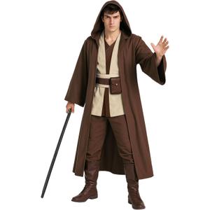 Morph Star Fantasy Hooded Robe Costume For Men, Space Cosplay Tunic Cloak, Halloween Costumes For Men (Large)